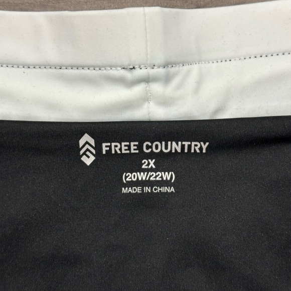 Free Country XXL 2XL Swim Shorts Hybrid Trunks Black Swimwear Boardshort Pocket - Picture 8 of 11